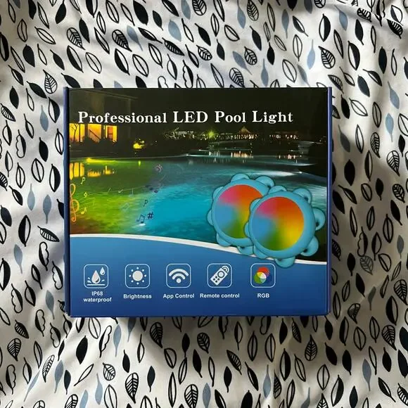 Professional LED Pool Lights, 2 Pack, Color Changing, Remote Control App Control - Picture 2 of 14
